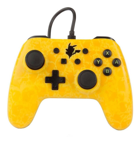 Controle joystick ACCO Brands PowerA Wired Controller Nintendo Switch pikachu silhouette