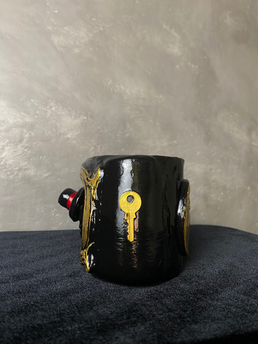Copo Tranca Rua / Destranca Rua /almas / Encruzilhada Preto Vermelho E Dourado