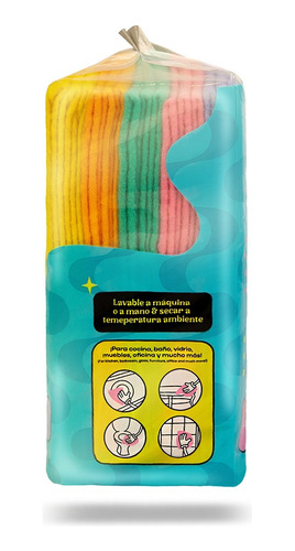 Trapo De Micro Fibra Multiusos Mr Wipey Caja 12pack (180pz)