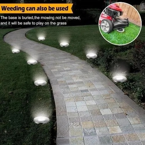 8pz 8led Solar Enterrado Luz Al Aire Libre Luz Subterránea L