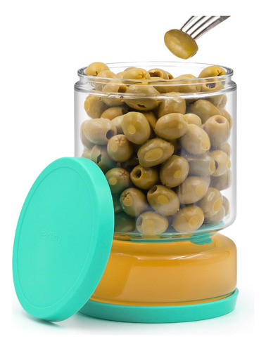 Tarro De Vidrio Con Tapa Colador Recipiente Hermético Cocina
