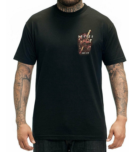 Imagem 2 de 2 de Camiseta Sullen Billelis Preta