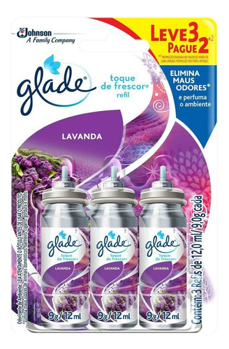 Kit 3 Refil Glade Odorizador 12ml - Kit A Escolher!