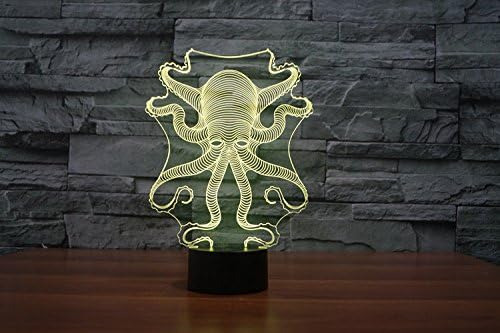 Superniudb Octopus Shape 3d Led Nightlight 7 Descripción De