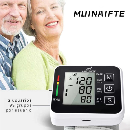 Aparato Medidor Digital De Presión Arterial Por Pulso Contac Color Negrocon Voz Incluye Estuche