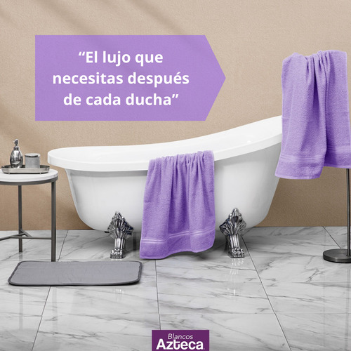 Toalla De Baño Completo 100% Algodón. 130 X 70 Cm 6 piezas.