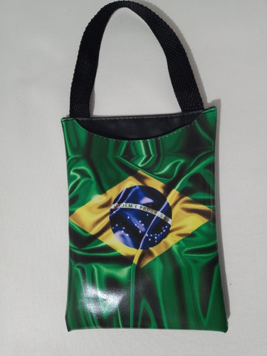 Lixeira Carro Automotiva Bandeira Do Brasil Copa Futebol M12