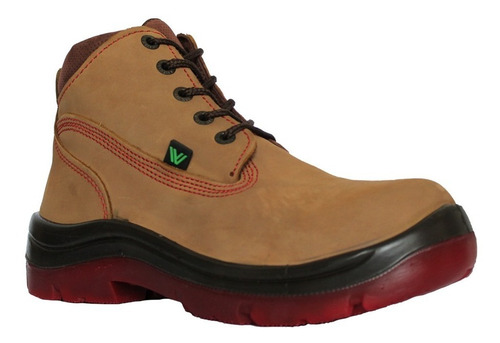 Imagen 1 de 5 de Zapato Vv Euro Suela Roja Pu/tpu Casco De Acero Piel Horse