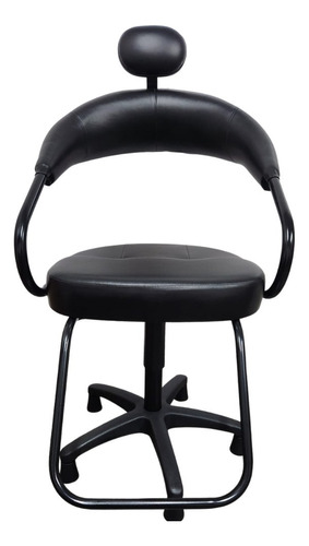 Cadeira Para Cabeleireiro Futurama Cor Preto Forma Da Base Estrela Tipo De Encosto Fixo