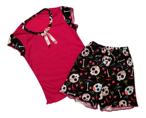 Pijama Niña Blusa Short Piel De Durazno Emoji Coco - 2 Años 