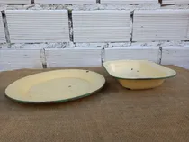 Comprar Bandeja Para Servir + Fuente, Antiguas ( Apreciar Fotos)