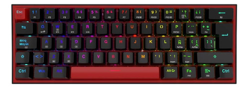 Teclado Redragon Fizz Pro Wireless Spanish K616-rgb-b Black