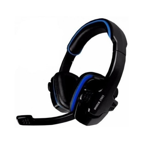 Audifonos Diadema Azul Eagle Warrior Hs-501b 3.5mm