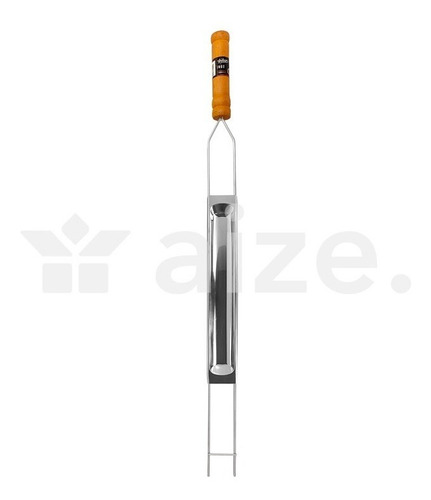 Espeto P/ Churrasco C/ Bandeja Para Assar Queijo Coalho 85cm