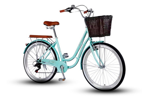 Bicicleta Jafi Lady Lavender Vintage De Mujer 7v Aro 26