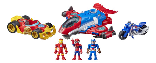 Super Hero Adventures Figuras Y Jetquarters Multipack, 3 Fi.