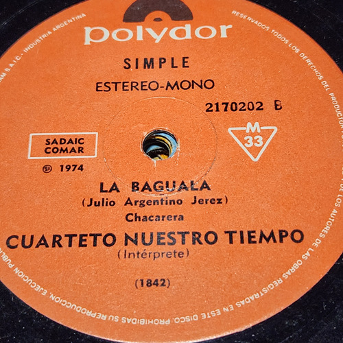 Simple Cuarteto Nuestro Tiempo Polydor C9