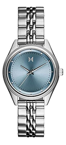 Reloj Vintage 30 Mm Aqua Blue Mujer Rise Mini Mvmt