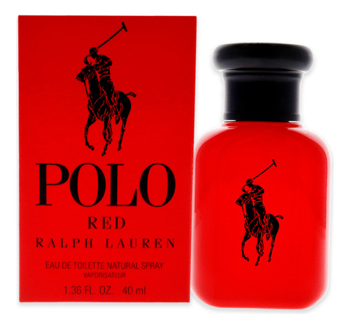 Perfume Ralph Lauren Polo Red Para Hombre, 40 Ml, En Aerosol
