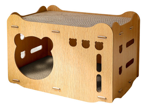 Cat Scratcher Hideout Scratcher House De Doble Capa, Apilabl