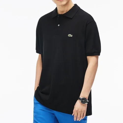 Lacoste Chomba Negra Pique Hombre