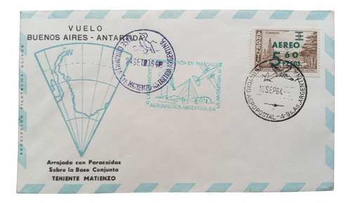 Vuelo Bs.as. - Antartida 1964 Base Tte. Matienzo 1964