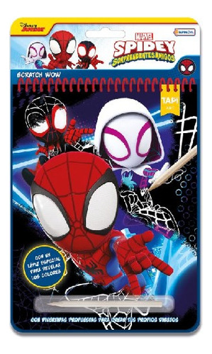 Scratch Wow Lapiz Magico Para Colorear Dibujos Spiderman
