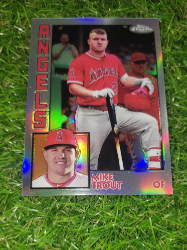 Cv Mike Trout Refractor 2019 Topps Chrome 35 Anniversary 84