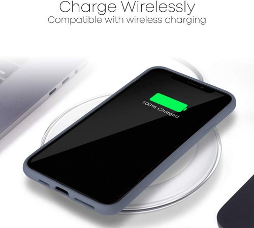 Imagen 4 de 5 de Funda Anticaida Silicon Y Microfibra Antirayones Para iPhone
