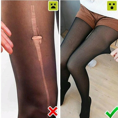 Imagen 7 de 7 de Medias Térmicas Con Pies Descubiertos - 80 Gramos