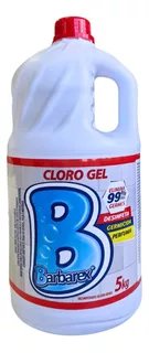 Desinfetante Cloro Em Gel Concentrado 5 Kg Barbarex