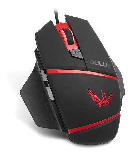 Mouse Gamer Delux M611lu, 6 Botones, 5 Colores Led, 4000dpi