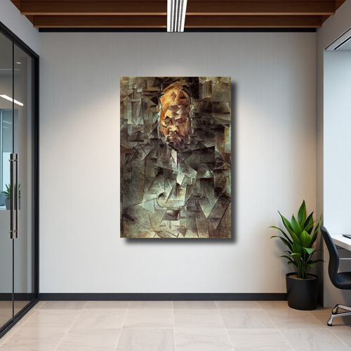 Cuadro Decorativo Obra Pablo Picasso En Canvas Ultra Violeta Retrato De Ambroise Vollard 95x65cm
