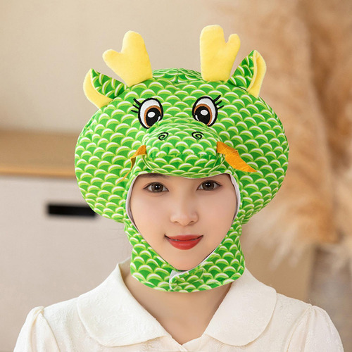 Cómodo Sombrero De Dragón De Felpa Cosplay Novedad Gorro