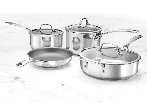 Imagen 4 de 6 de Batería De Cocina De Acero 11 Piezas Cuisinart 95-11es