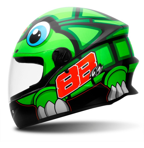 Capacete Resistente R8 Turtle Tartaruga Fechado Pro Tork