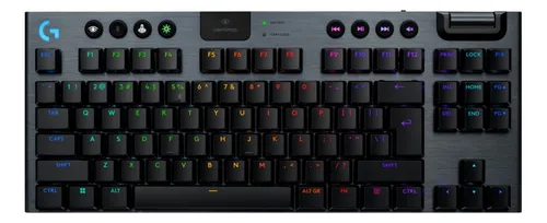 Imagem do produto Teclado Mecânico Gamer sem fio Logitech G915 X Lightspeed TKL Switch Brown Tactile - Preto em Mercado Livre