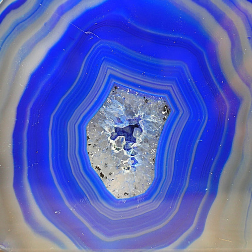 Cuarzo Agata Azul Natural Para Feng Shui, Paz  Y Relajacion 