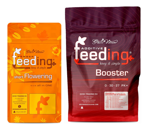 Fertilizante Powder Feeding Short 125gr Con Pk Booster 1kg