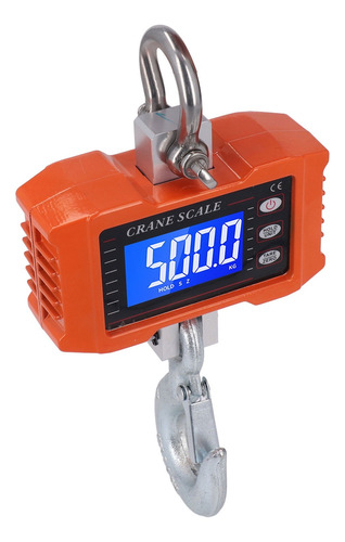 Balanza Para 1000kg Comerciales Industrial Pantalla Led Naranja