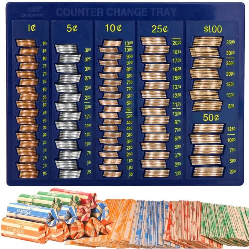 Coin Counter Sorter Money Tray - Blundle With 64 Coin R...