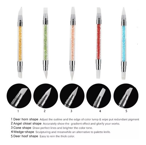 Kit Pincel 3 Pcs Para Uñas Delineado Decoracion Nail Art Sir