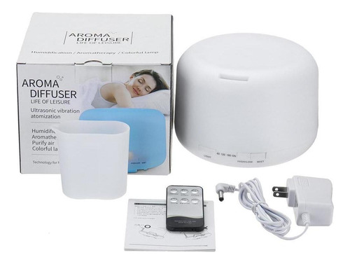 Difusor humidificador de aromaterapia Bivolt, 500 ml