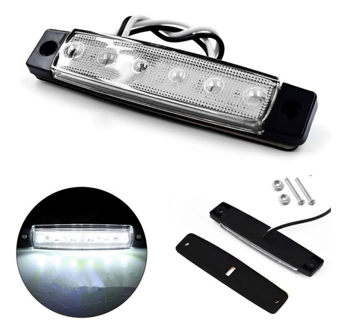 Luz De Navegação 6 Leds Barco Lancha Iate Náutica 9,5x2cm