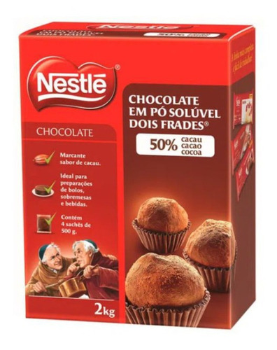 Chocolate Em Pó 50% Cacau Nestlé - 2kg
