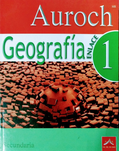 Geografía Enlace 1, Secundaria Cuaderno De Ejercicios Auroch, De Editorial Auroch. Editorial Santiago Auroch En Español