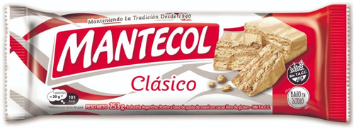 Mantecol Clasico Bajo Sodio 253 Gramos Pack 4 Unidades 