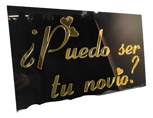 Letrero Acrilico ¿puedo Ser Tu Novio?, Decoración, 50x30cm