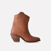 Comprar Botas Botitas Texanas De Cuero De Mujer - Steel - Ferraro