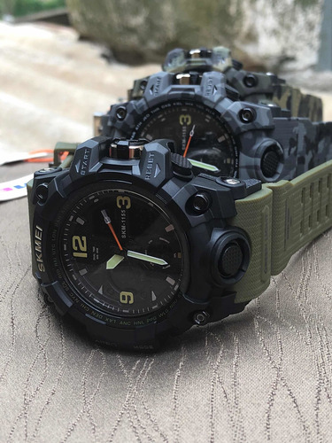 4x Relogios Skmei 1155 Provad'agua Coleção Militar Qualidade